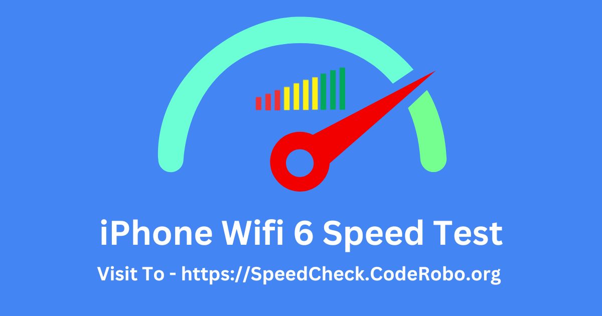 iPhone Wifi 6 Speed Test